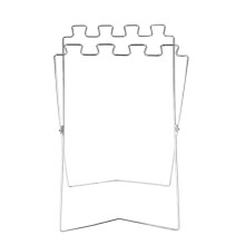 Heavy Duty Foldable Trash Bag Holder Rack with AntiSlip Base for Kitchen Lawn Camping White