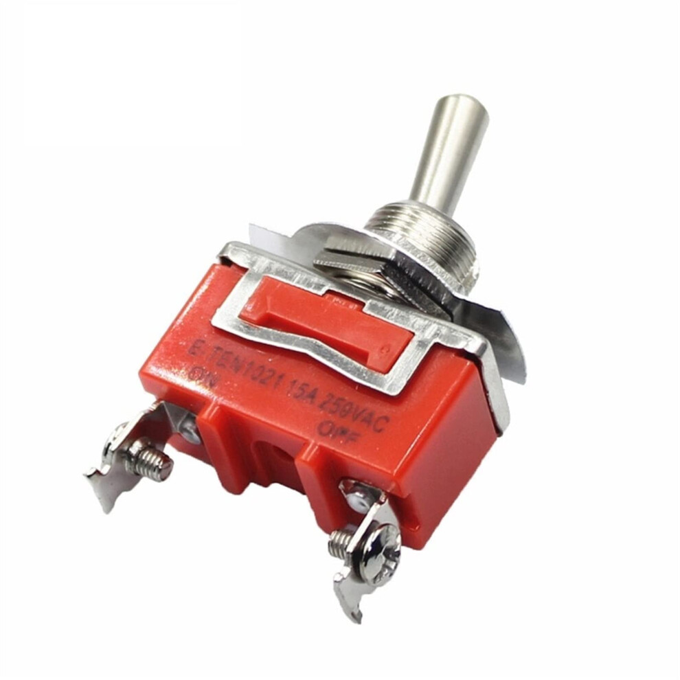 1 Piece Onoff 15A 250 V Toggle Switch 2 Pin Toggle Switch Rocker Switch Light Metal Spst Eten1021 9412369273413