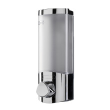 Croydex Wall Mounted Soap Dispenser - Eliminates Bathroom Clutter, Easy to Refill and Has a Pre-Measured Pump for Your Shower Gel, Shampoo and