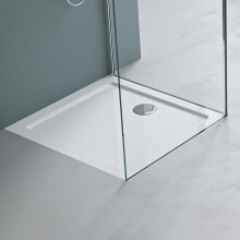 Mai & Mai Shower Tray Bathroom | Acrylic | White | Rectangular Shower Tray | WDH: 75?90?4cm | Durable Modern Shower Base for Shower Enclosures Faro2