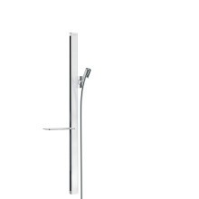hansgrohe 27640400 Unica Rail 90 cm with Shower Hose Set, White/Chrome, 0.90 m