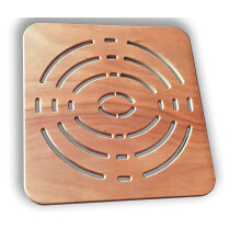 Castelmerlino Shower Accessories, Marine Okum? Plywood, Natural, 49.5 x 49.5