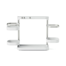 Umbra Holster Multi-Level Organiser, Modern Storage for Kitchen, Bathroom and Office, White/Nickel