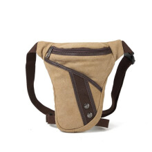 Motorcycle Leg Bag for Men, WaterResistant Tactical Waist Pack with Adjustable Thigh Straps, Beige