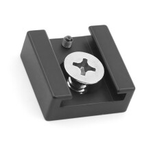 Cold Shoe Flashing Adapter With 1/4Inch Screw Base Video Light Mount Bracket