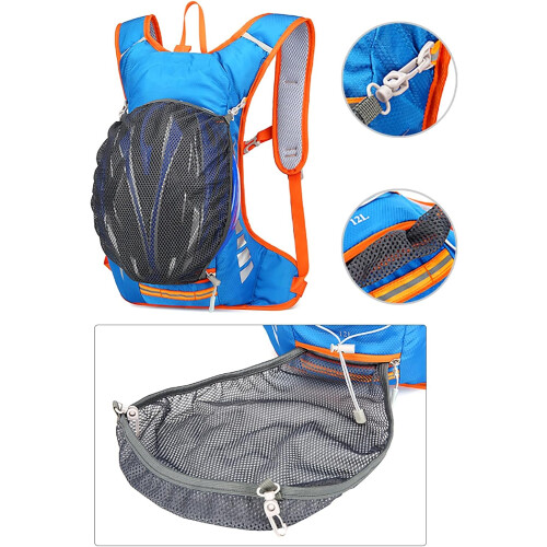 Outdoor Cycling Backpack Waterproof Large Capacity Hydration Pack Adjustable Straps Nylon Bag 1