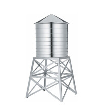 Alessi Flower Vase, Silver, 12.00 x 12.00 x 27.00 cm