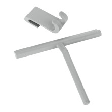 WENKO Bathroom squeegee Mola in grey, Stainless-Steel, 21 x 4 x 24.5 cm