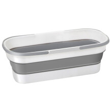 Collapsible Mop Bucket with Wheels and Handle, Foldable Plastic Cleaning Bucket for Indoor Outdoor Use