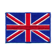 80 X 40 Mm Uk Britain London Flag SewOn Badge/IronOn Patch 0635 X UK Flag Patch