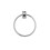Croydex Croydex Sutton Wall Mounted Towel Ring with Zinc Alloy Construction, Chrome 4