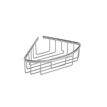 Croydex Slimline Aluminium Corner Shower Caddy - Rust Free Bathroom Accessories for Additional Storage, Chrome Plated Corner Shower Shelf, Dimensions: