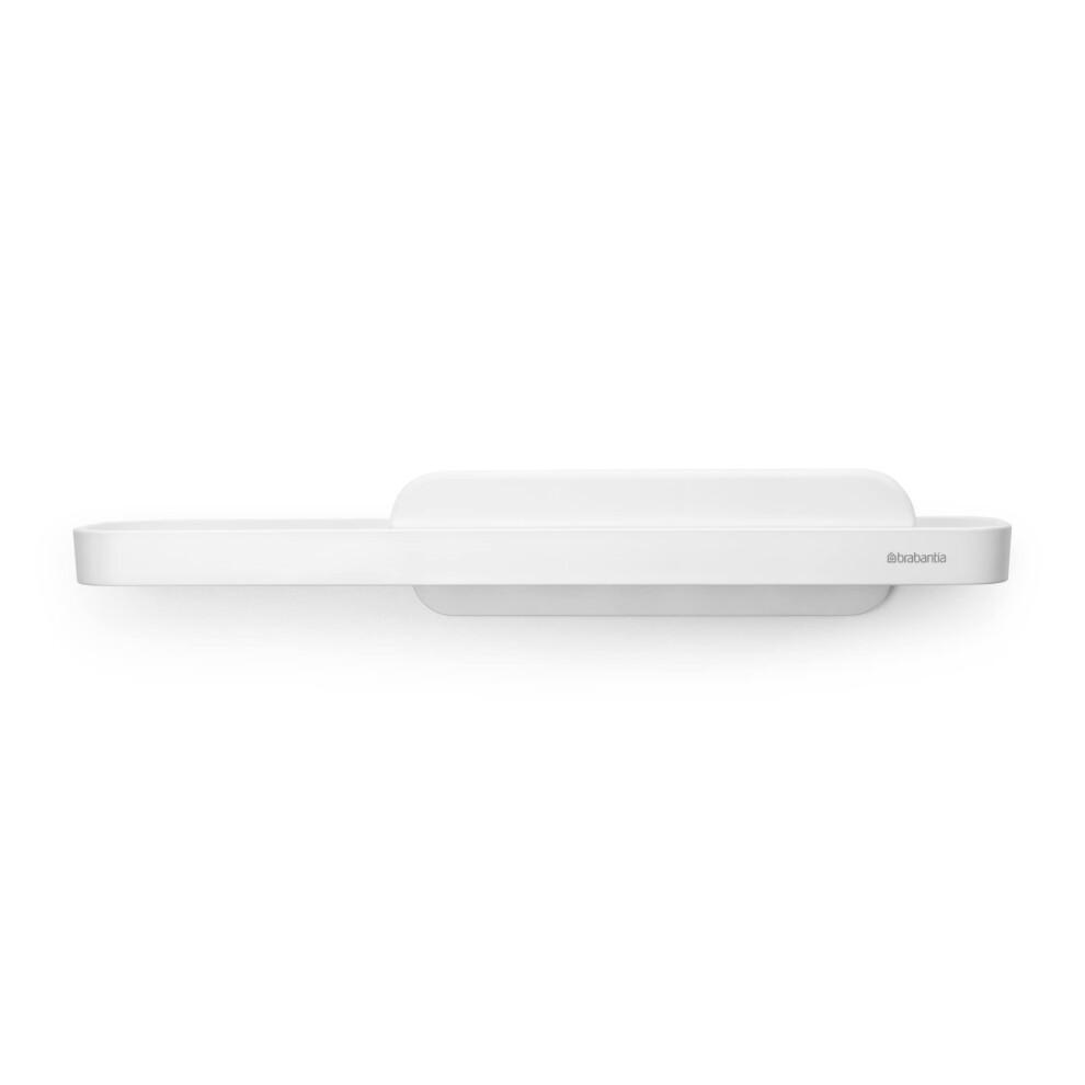 Brabantia - Mindset Shower Shelf With Squeegee - Easy Storage - Hygienic Water Drain System - Holds Up To 2 Kg - Corrosion Resistant - Fixing
