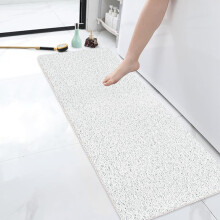 Shower Mat (120 x 40 cm), Non Slip Bath Mats for Inside Bath, Anti Mould Antibacterial PVC Loofah Shower Mat, Soft Comfort Bath Mat Massage Mat for