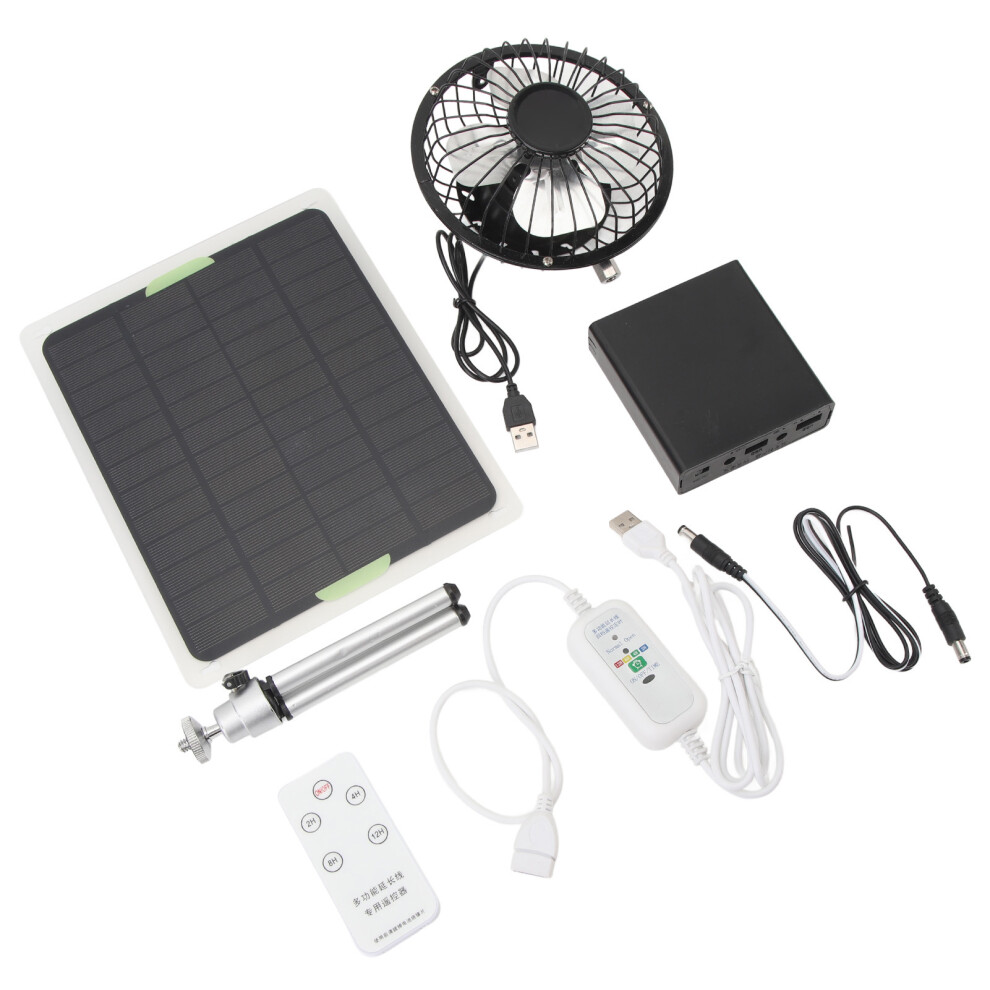 Energy Efficient 20W Solar Ventilation Fan 6In 2350Rpm + Remote 4911368764199