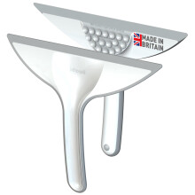 Inhouse Stick+Store Bathroom Squeegee - Made in Britain - Streak-Free Shower Squeegee for Shower Screens, Mirror & Window Cleaning - Flexible Blade -