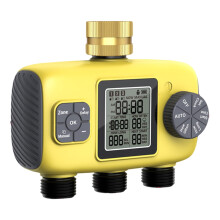 Garden Hose Faucet Timer with Rain Delay, 3 Zone Automatic Outdoor Plant Watering Timer