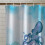 Catherine Lansfield Catherine Lansfield Octopus 180x180cm Shower Curtain Panel Blue 2