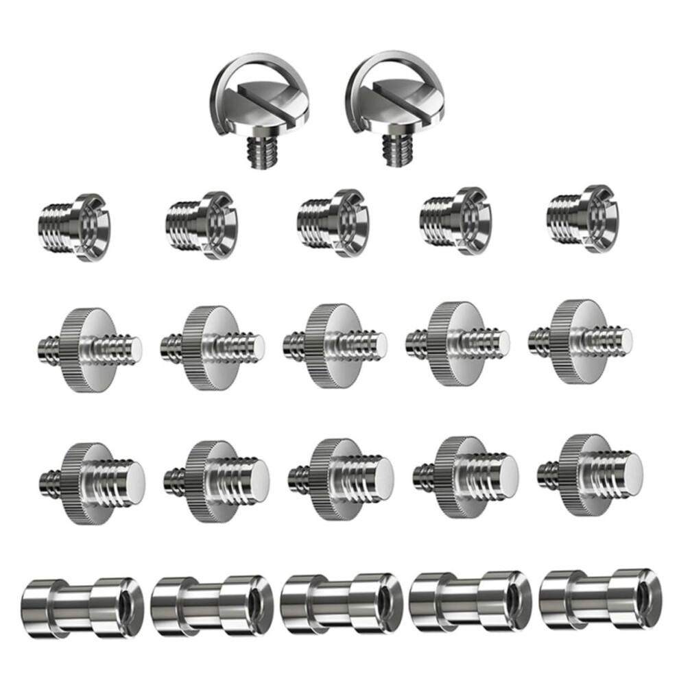 22Piece Threaded Adapter Mounting Set For Tripods, Photography Accessories, Durable Adapter Screws For Versatile Applications In Photo Studios 9412369275233