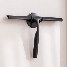 Shower Squeegee,Window Squeegee,Stainless Steel Shower Screen Wiper with Strong Suction Hook for Bathroom,Kitchen,Mirror,Car,Window and Glass