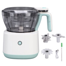 Processador de Alimentos Elétrico Sem Fio com Lâminas de Aço Inoxidável, Mini Moedor de Carne com Trava de Segurança e Recipiente Superior para