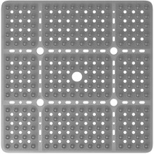 XIYUNTE Large Square Shower Mat Non Slip Anti Mould - 70x70cm Extra Large Non Slip Shower Mats for Inside Shower, Anti Slip Shower Mat for Elderly,