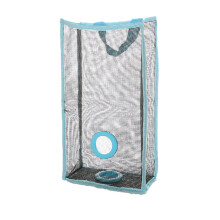 Sturdy Bag Dispenser Hanging Mesh Garbage Bag Holder Breathable Storage Pouch Collapsible Ventilated Trash Bags Organizer Long-Lasting Reusable With O