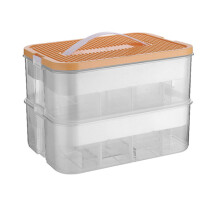 Kids Friendly Storage Box with Transparent Compartments Stackable Toy Organizer for Building Blocks Creative Baseplate Lids Design Sturdy and Portable