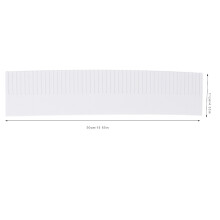 5 Stück verstellbare Kunststoff-Schubladenteilung 50x11cm zum Organisieren und Aufbewahren