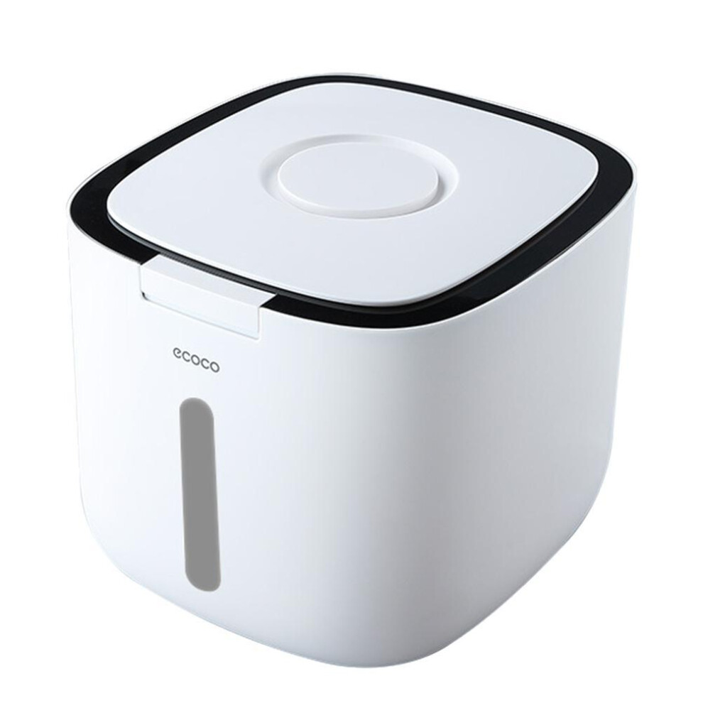 Rice Bin Minimalist Design Moisture Resistant Container With Automatic Open Lid Rice Bucket Double Sealing Ring Insect Proof Storage For Safe Storage 9482828002380