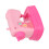 Macchina da cucire giocattolo per bambini ABS rosa portatile 2xAA 1
