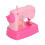 Macchina da cucire giocattolo per bambini ABS rosa portatile 2xAA 16