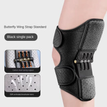 (Durchschnitt liche Größe, Spring Booster Knie polster Schwarz Einteiler) Knie polster helfen beim Gehen älterer Menschen Beins tütze