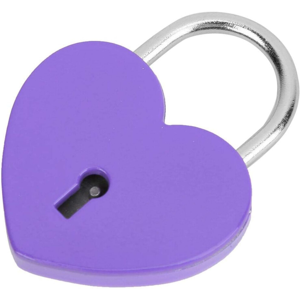 Decorative Padlock, Heart Lock For Jewelry Box, Diary Book And Card Box (45X59mm), Engraved Names Love Padlock Made From Zinc Alloy, Anti-Rust Design 9128293421041