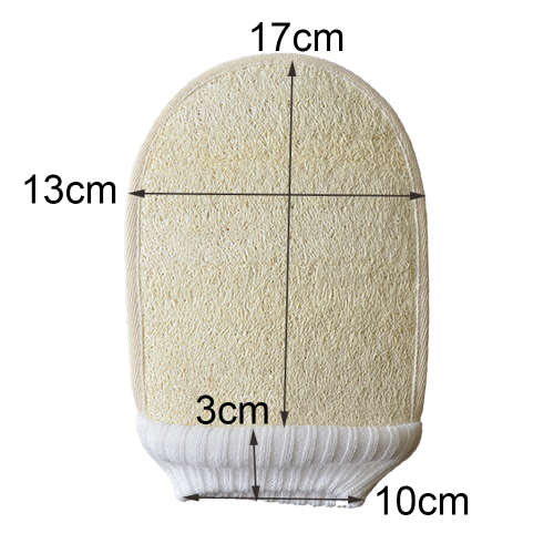 Γάντια Loofah για το σώμα, Διπλής υφής εμπειρία SPA, Εύκολα στη χρήση για πιο απαλό 1