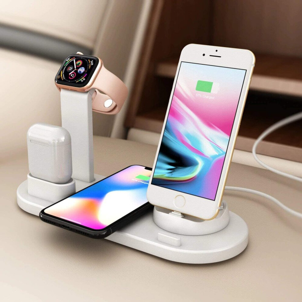 Efficient Wireless Charging Solution, Universal Compatibility 4-In-1 Station For Apple Devices, Samsung Phones, And More, Fast Charge Magsafe Charger 9128293421898