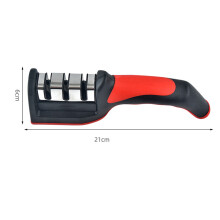 Bærbar knivsliper, ergonomisk håndtak, 3-trinns knivslipingssystem for effektiv bladgjenoppretting