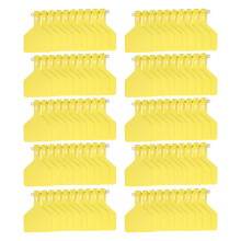 Integrated Livestock Ear Tag Kit, Bright Color for Easy Identification, 100Pcs Weather Resistant Plastic Blank Identification Tags for Large Livestock