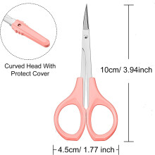 Professional Eyebrow Scissors Set, Stainless Steel With Non-Slip Grip, Safe Materials For Reliable Hair Removal And Grooming, Perfect For Shaping