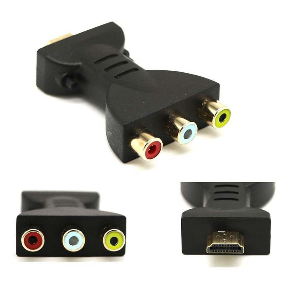 Advanced Video Audio Adapter, Color Difference Component, 24K -Plated Connectors Ensuring Unmatched Signal Quality, Plug And Play For Instant Gold 9128293584555