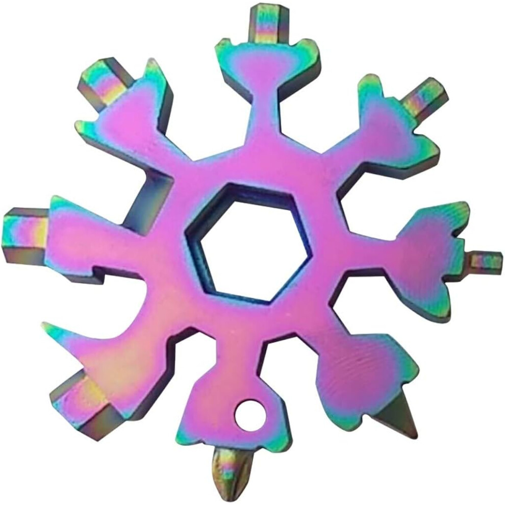 Snowflake Shaped Multitool, Portable Stainless Steel 18 In 1 Edc Tools, Cool Gadgets With Unique Design For Outdoor Activities, Compact And Durable 9128293918183