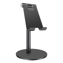 Verstelbare tabletstandaard van aluminiumlegering, universele tablethouder van aluminium-titaniumlegering voor op het bureau, ergonomisch en stijlvol