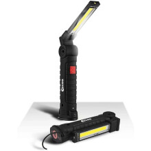 Luzes de trabalho recarregáveis, perfeitas para entusiastas de atividades ao ar livre e kits de emergência. A base magnética garante uma fixação