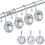 Life Master Decorative Shower Curtain Hooks 1