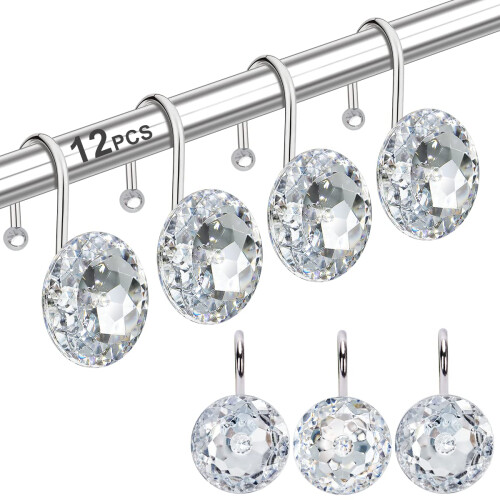 Life Master Decorative Shower Curtain Hooks