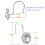 Life Master Decorative Shower Curtain Hooks 2