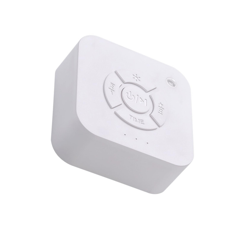 Noise Machine With Breathing And Timer, Usb Rechargeable Sleep Aid For Adults Travel White/Light