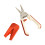 Food Grade Bone Cutter Scissors Durable Nonrust Steel-white red 1