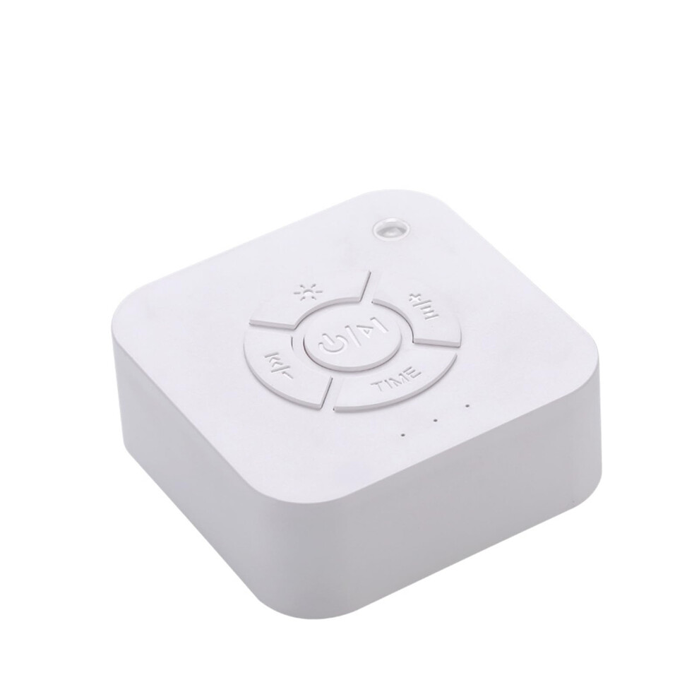 White Noise Machine With Timer Usb Rechargeable Sleep Sound For Baby Office And Travel