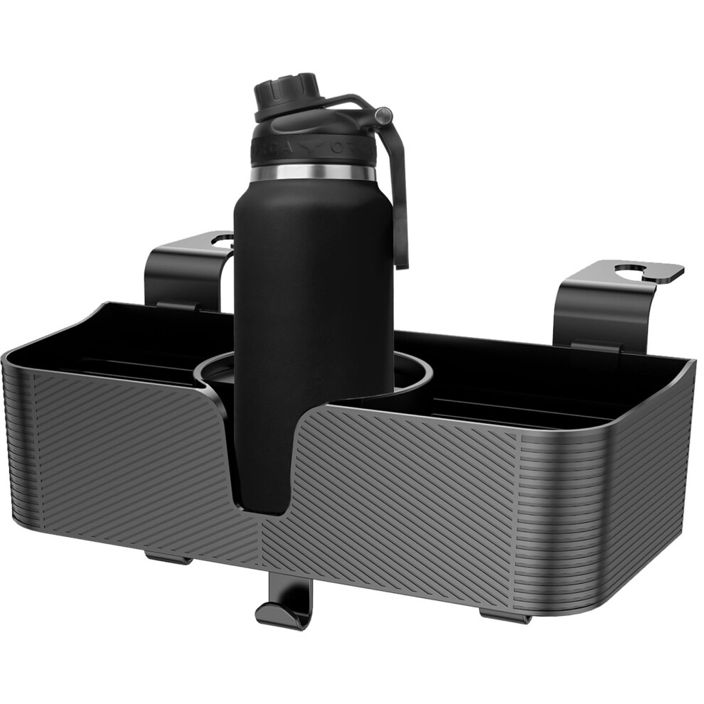 Car Headrest Cup Holder Backseat Phone Stand With Hook, Universal Fit, Durable Abs Plastic Car Organizer For Travel 9412369275868